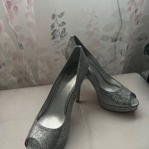 Michael Kors - Silver Open Toe High Heels